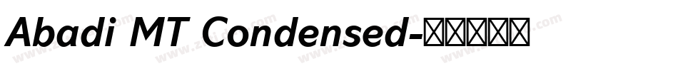 Abadi MT Condensed字体转换